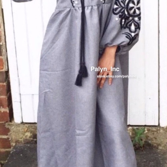 BLOGGERS FAV! GORGEOUS ZARA LONG EMBROIDERED DRESS - Picture 4 of 8